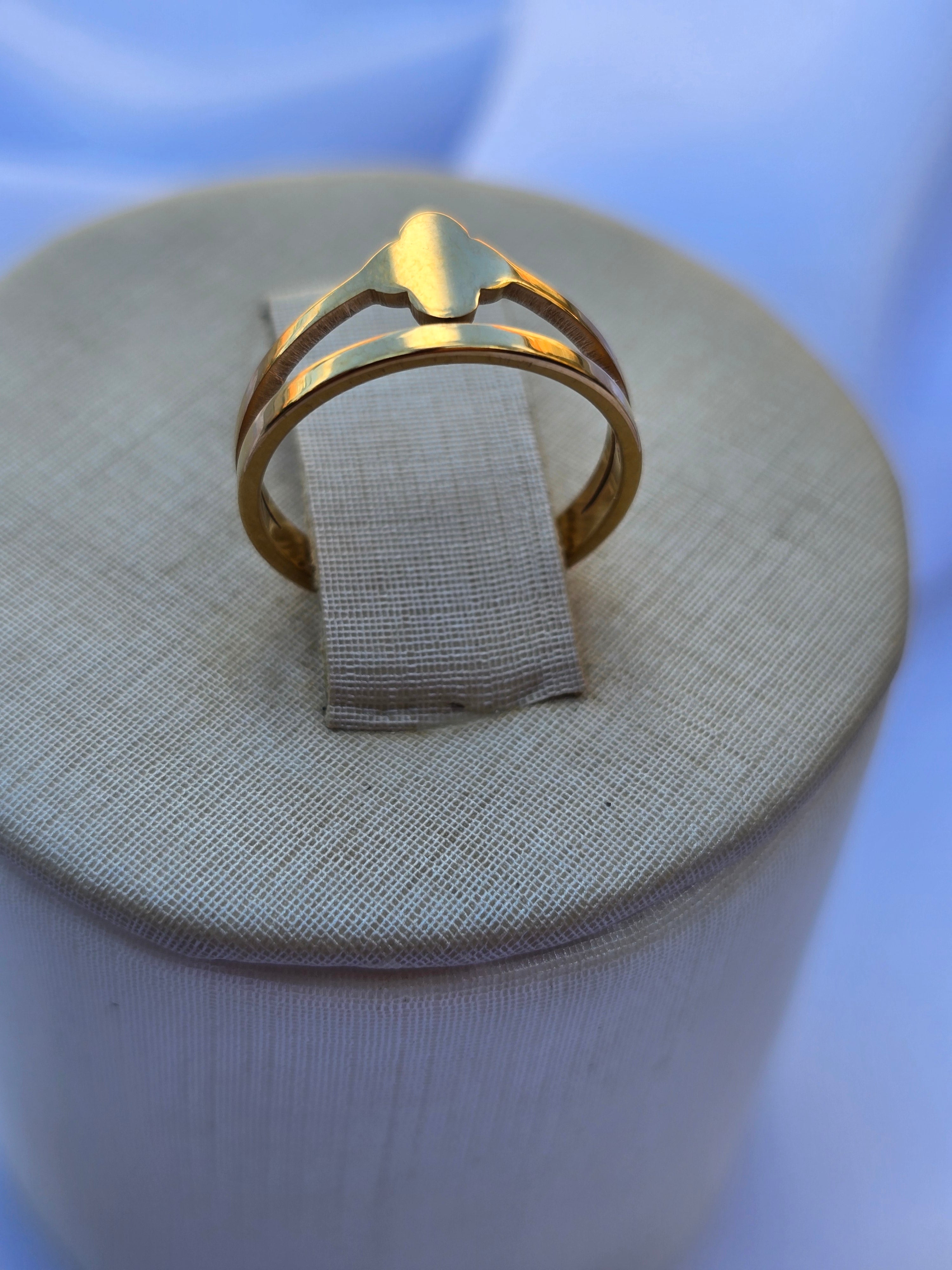 Anel Aurora Dourado Elegance