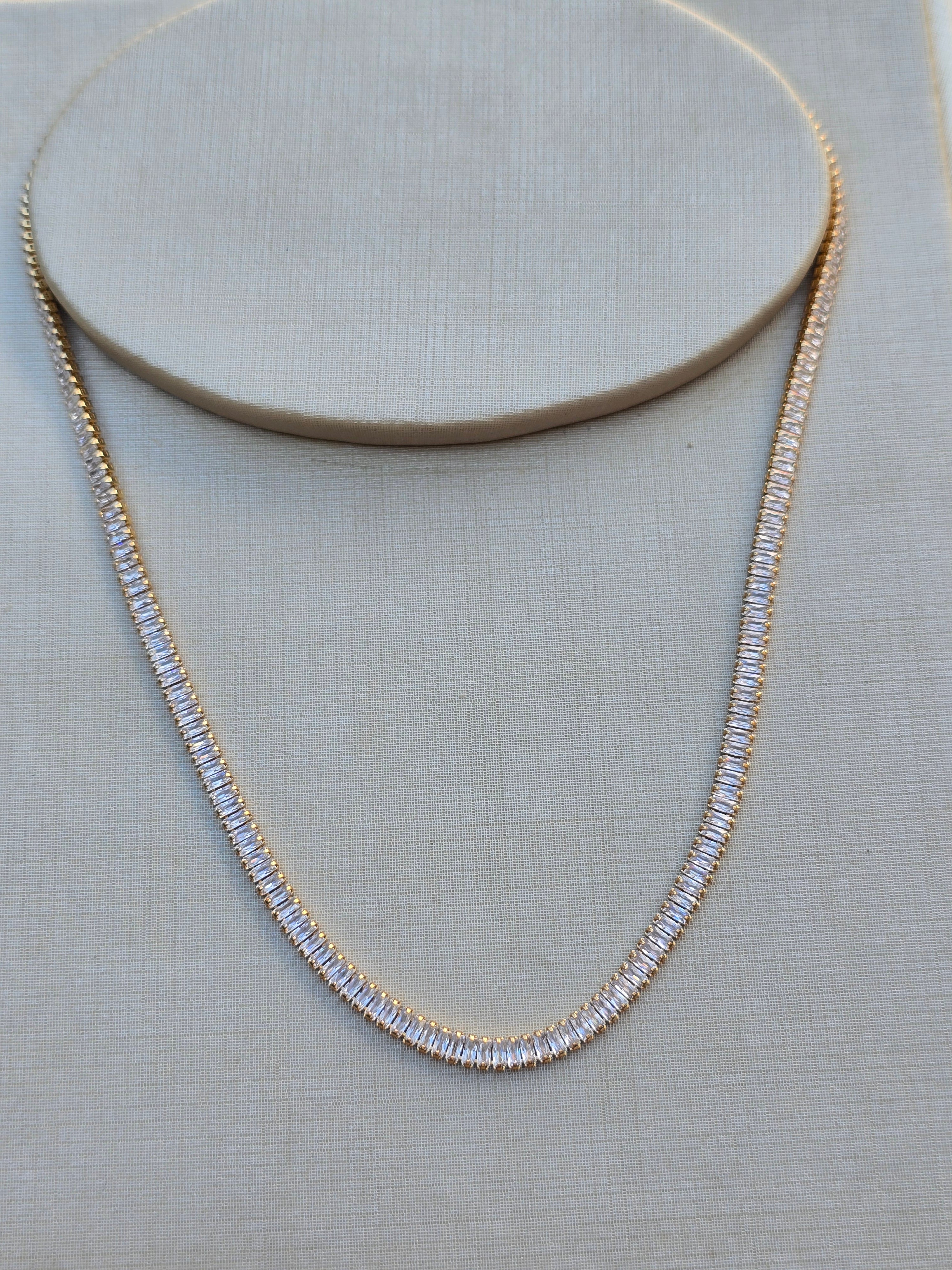 Conjunto Aurora Baguette Dourado