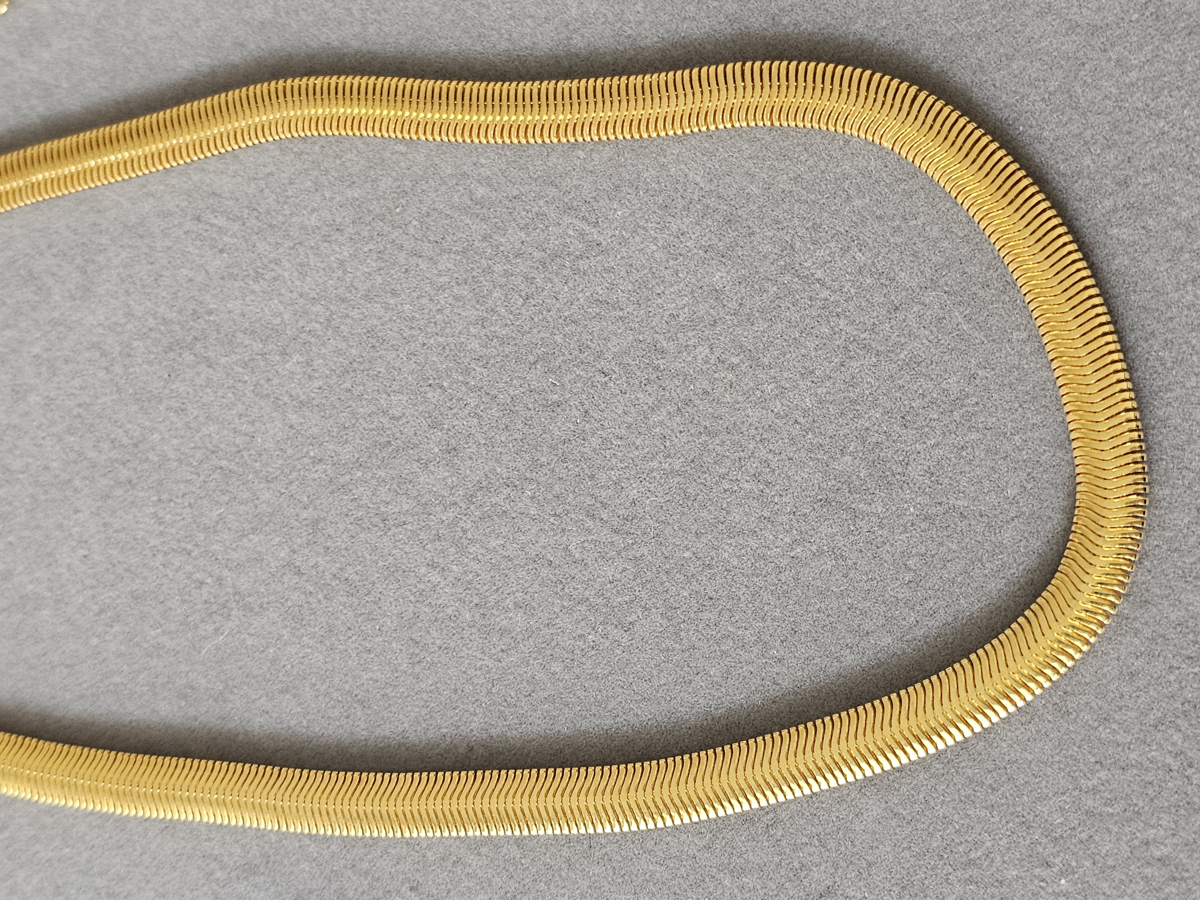 Corrente Snake Banhada a Ouro 18K