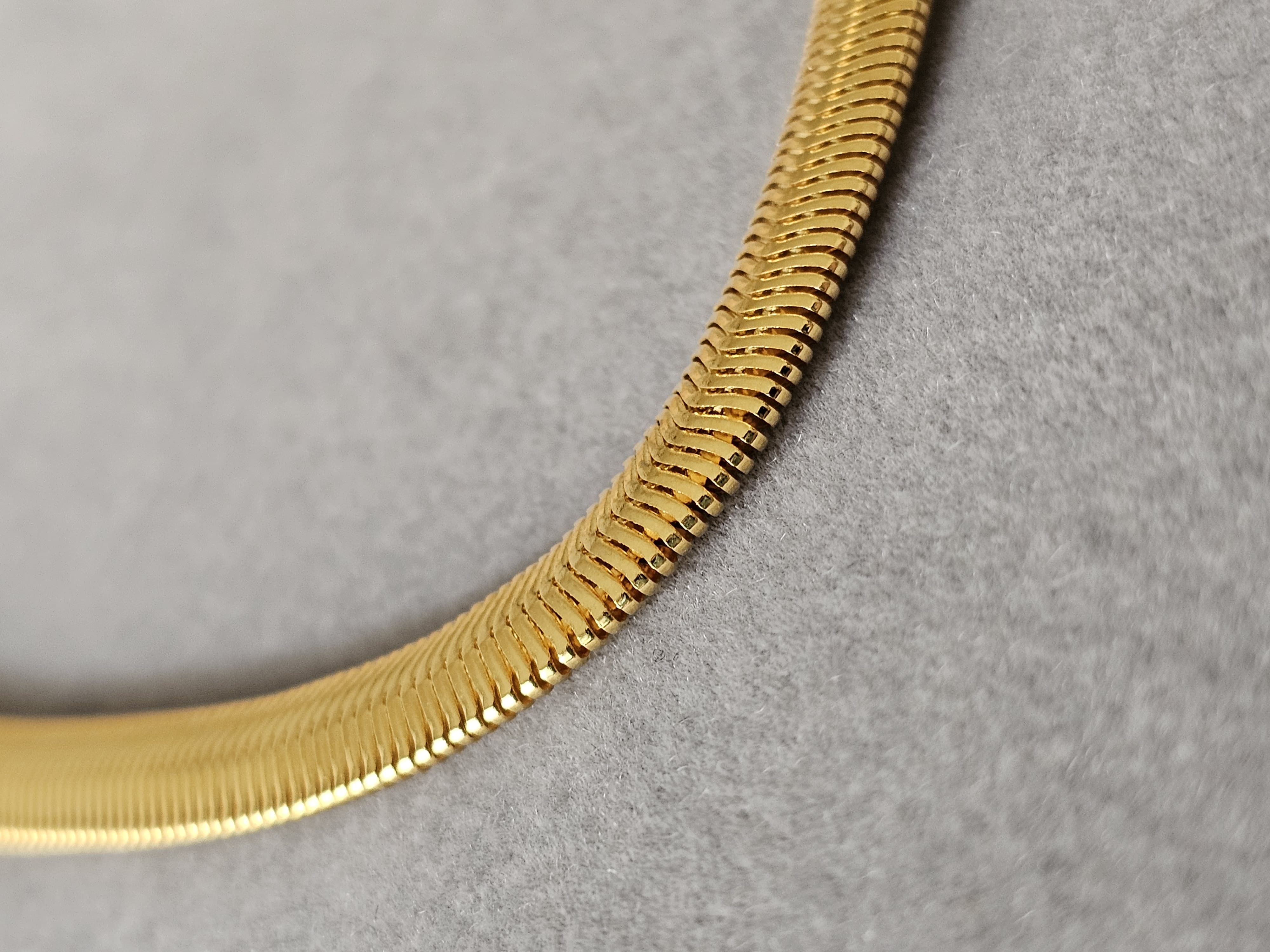 Corrente Snake Banhada a Ouro 18K