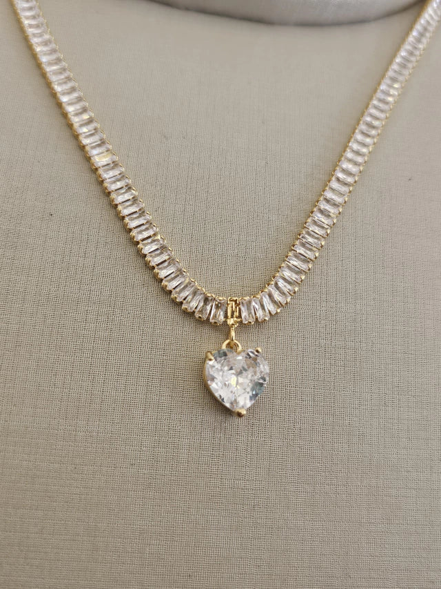 Colar riviera coração